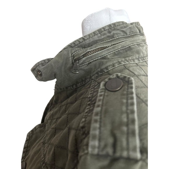 Levis Unisex Cotton Canvas Jacket Barn Work Coat Quilted Olive Green Size Small - Picture 6 of 15